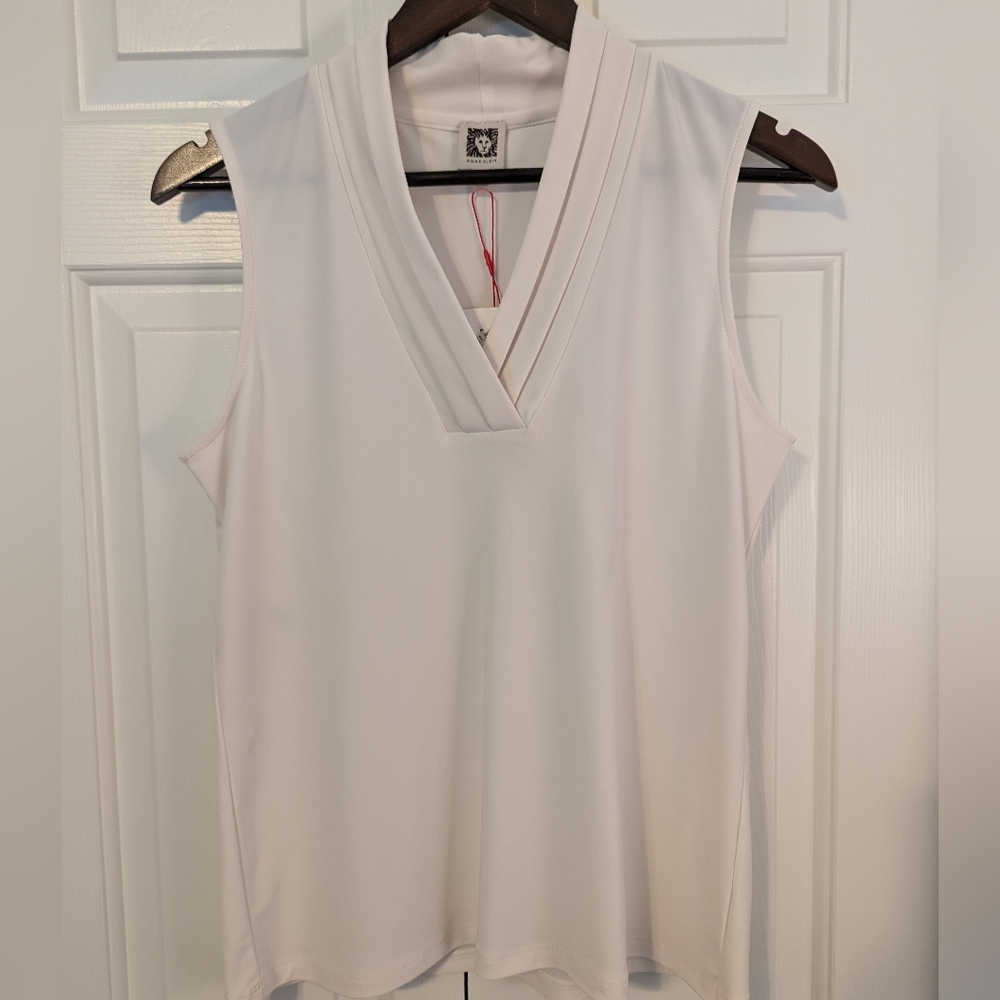 Anne Klein M white shirt